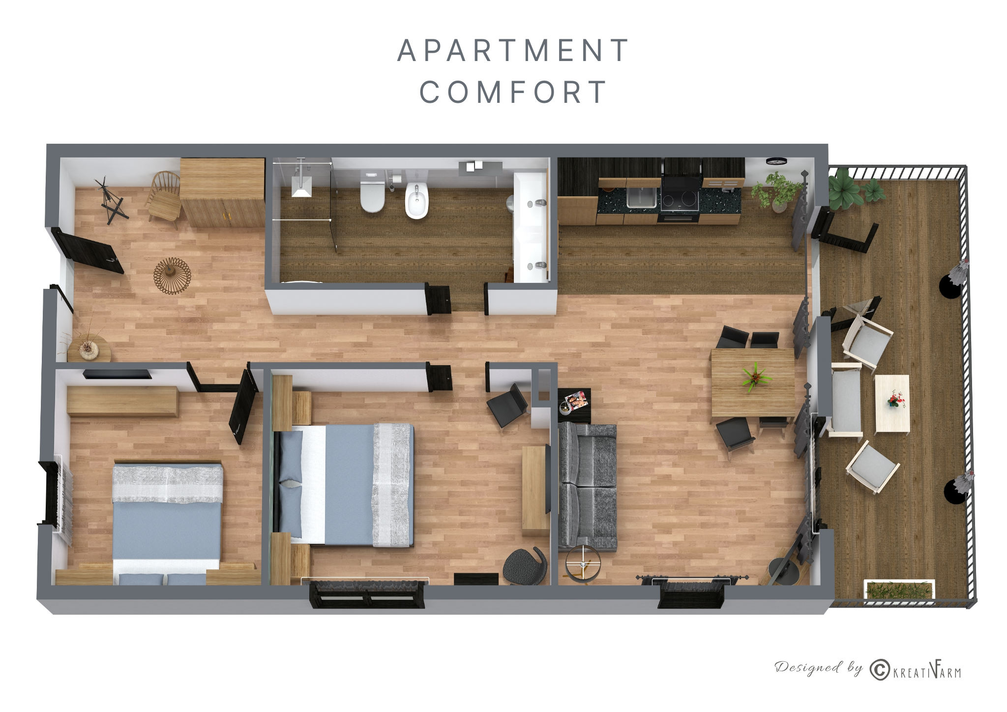 Antonya Apartments Comfort 3D